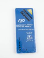 خرید عمده آچار آلن ستاره‌ای بلند AZD مدل 9PCS | کروم وانادیوم با جعبه - تصویر 3